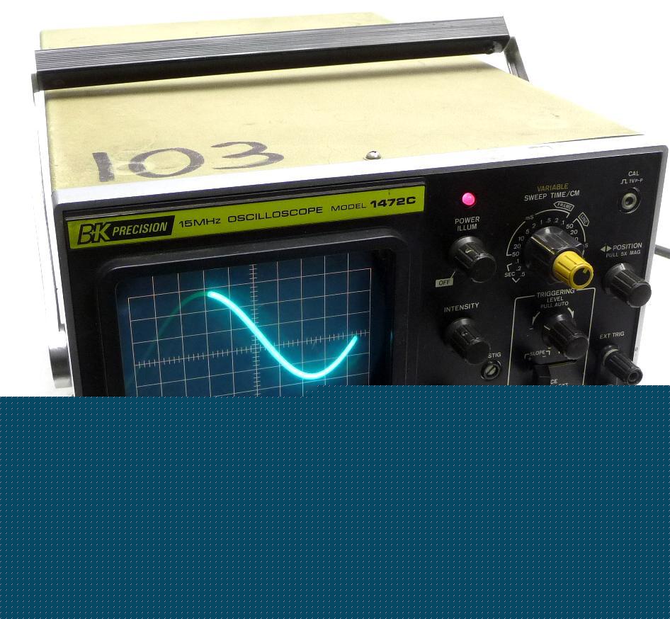 Bk precision 1472C oscilloscope 15MHZ 15 mhz dual trace