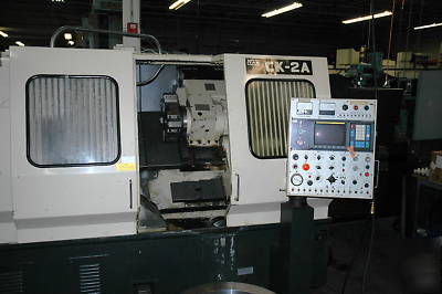 Cnc lathe, yam ck-2A fanuc series o-t control