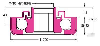 Lot of (12) 412 #412 102051 conveyor roller bearings