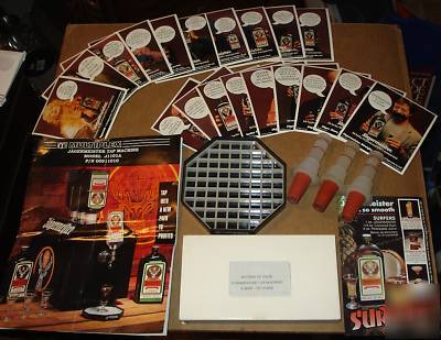 New jagermeister tap machine w/video & 19 recipe cards