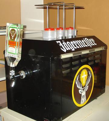 New jagermeister tap machine w/video & 19 recipe cards
