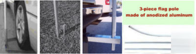 Used cars swooper flag, pole, base 15FT 