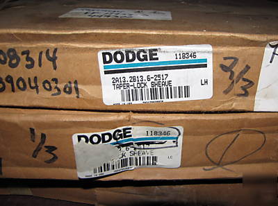 New dodge 118346 taper-lock sheaves 2A13.2B13.6-2517 * *