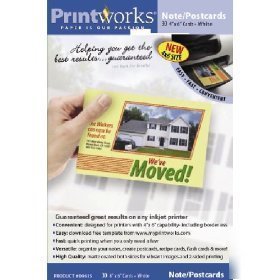 New printworks 4 x 6 inch note/postcards 30 count 00615 