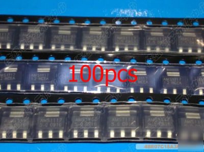 100PCS AMS1117-adj 1117 1A sot-223 voltage regulator