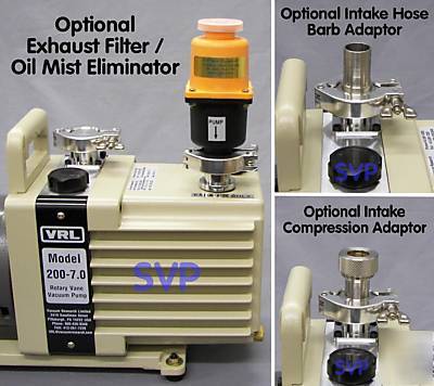 3.5CFM 2 stage high vacuum pump alcatel edwards leybold