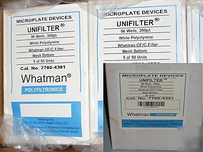 96 well plate, 50CT., whatman 350UL gf/c uniplate, 
