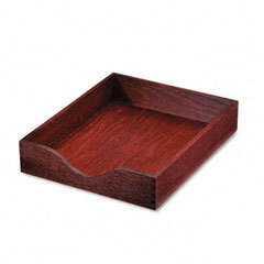 Advantus 07213 hardwood stackable desk tray, letter, st