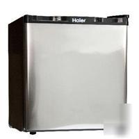 Haier 1.7 cu. ft. refrigerator/freezer -stainless st...