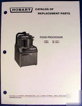 Hobart food processor HCM61 & HCM62 parts catalog