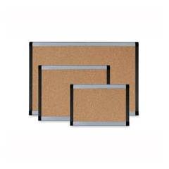 Lorell cork bulletin board with hardware 3X2 silverebo