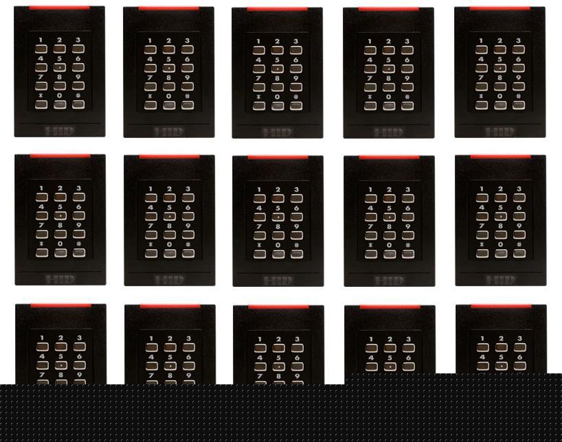 Lot 15 hid 6136 RPK40 keypad multiclass card readers