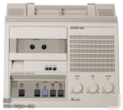 Norelco system 500 mini cassette transcriber 