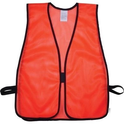 Qty 25- orange mesh safety vests