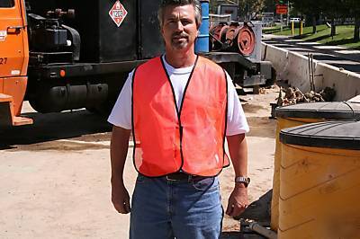 Qty 25- orange mesh safety vests