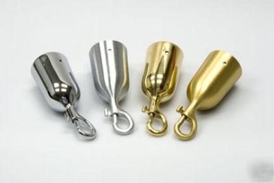 Stanchion velour rope w polished chrome hook ends 6'