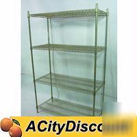 Used 4 shelf commercial kitchen 47X21 rack