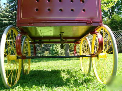 Vintage bartholomew hand cart gas/steam peanut roaster 