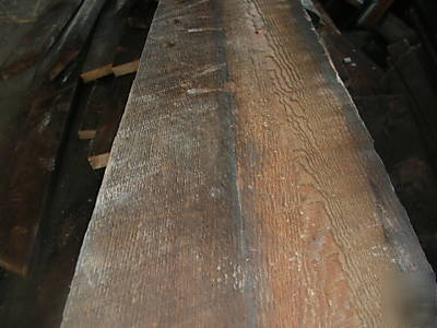 Reclaimed wood beams from 110 yr old school,