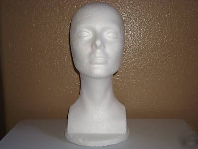 Styrofoam mannequin tall wig heads (3 for $26.00)