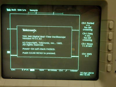 Teltronix digital 100 mhz 2 ch oscilloscope tds 340