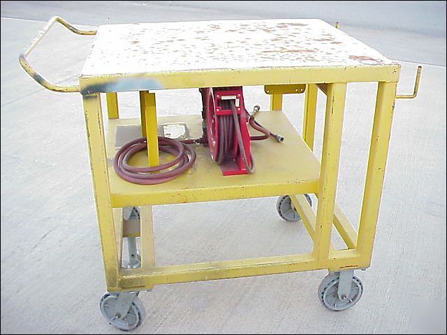 Heavy duty all steel rolling welding cart or workbench