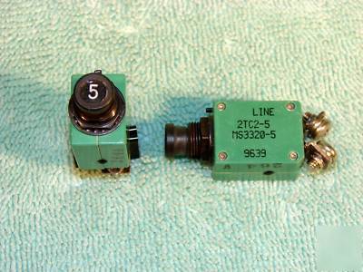 Klixon 5-amp circuit breaker model 2TC2-5