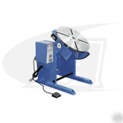 Medium duty welding positioner with purge gas inlet