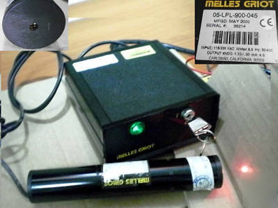 Melles griot 05-lpl-900-045 laser ps + laser tube,lpl 