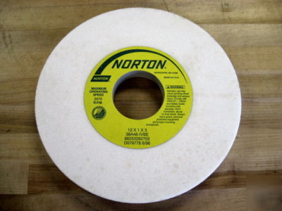 New 12X1X3 38A46IVBE norton grinding wheel $51.31