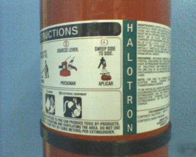 New amerex 15.5 lb. halotron fire extinguisher 2A10BC 