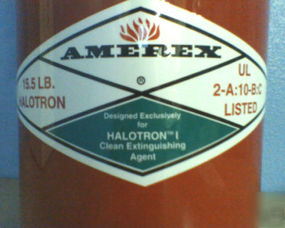 New amerex 15.5 lb. halotron fire extinguisher 2A10BC 