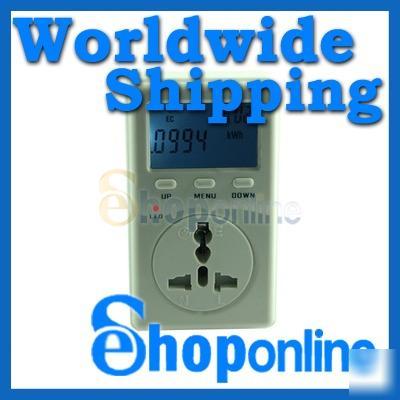 Pover energy meter, monitor electricity kwh uk version
