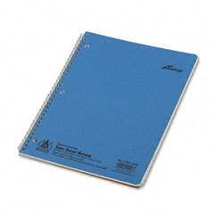 Recycled twin wire 1-subject notebook, college, 8-1/2 x