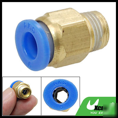 6 x 9.5MM round straight tube connector push in fitting