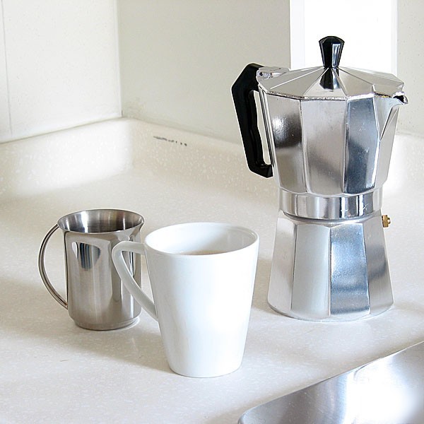 Aluminium 6 cup cafetiere coffee press maker espresso