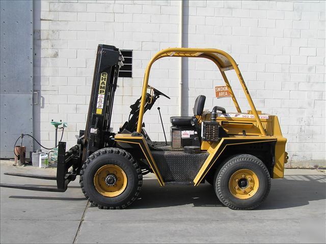 Champ rough terrain forklift, 15FT, 5K, diesel, 2-whdr