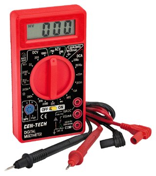 Digital 7 function ac/dc ohm multimeter with auto off