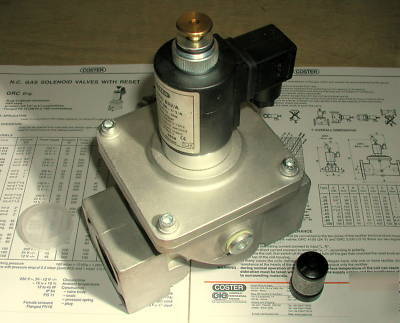 Gas safety shut off solenoid valve 1.25