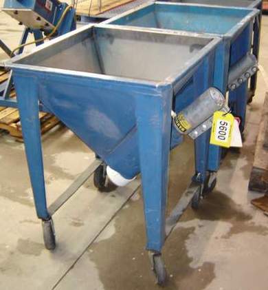 3 cubic ft used flexicon flexible screw conveyor hopper