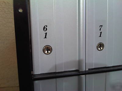 30 door unit aluminum commercial mailboxes + keys H2230