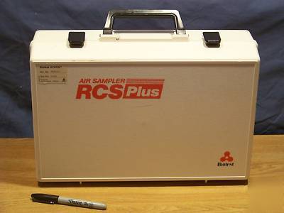 Biotest air sampler with carry case and remote 