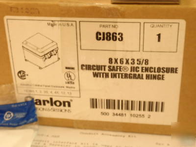 Carlon CJ863 8X6X3 5/8 circuit safe electric timer box