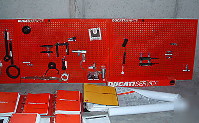 Ducati motorcycle tools, tool boards, manuals,etc-46PCS