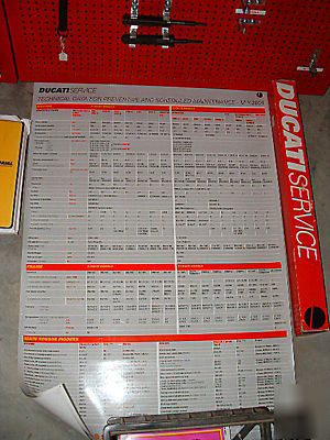 Ducati motorcycle tools, tool boards, manuals,etc-46PCS