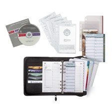 Franklin covey 99383:deluxe organizer starter set,black