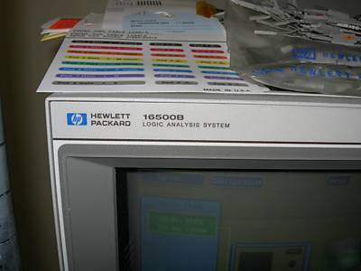 Agilent/hp 16500B logic analysis system w/accessories 