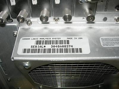 Agilent/hp 16500B logic analysis system w/accessories 