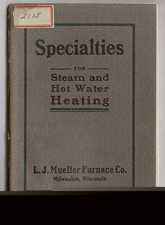 Mueller furnace co catalog tools valves 1910S asbestos
