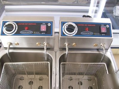 New commercial pro countertop deep fryer double CPF32 